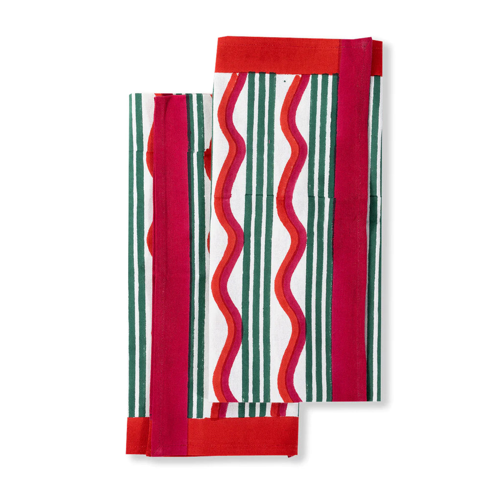 Stamos Striped Tea Towels