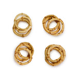 Bamboo Trio Napkin Rings (Set of 4)