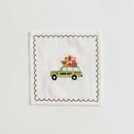 Green Wagon Cocktail Napkins (Set of 6)