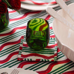 Striped Christmas Coasters (Set of 4)