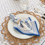 Phlox Blue Square Tablecloth