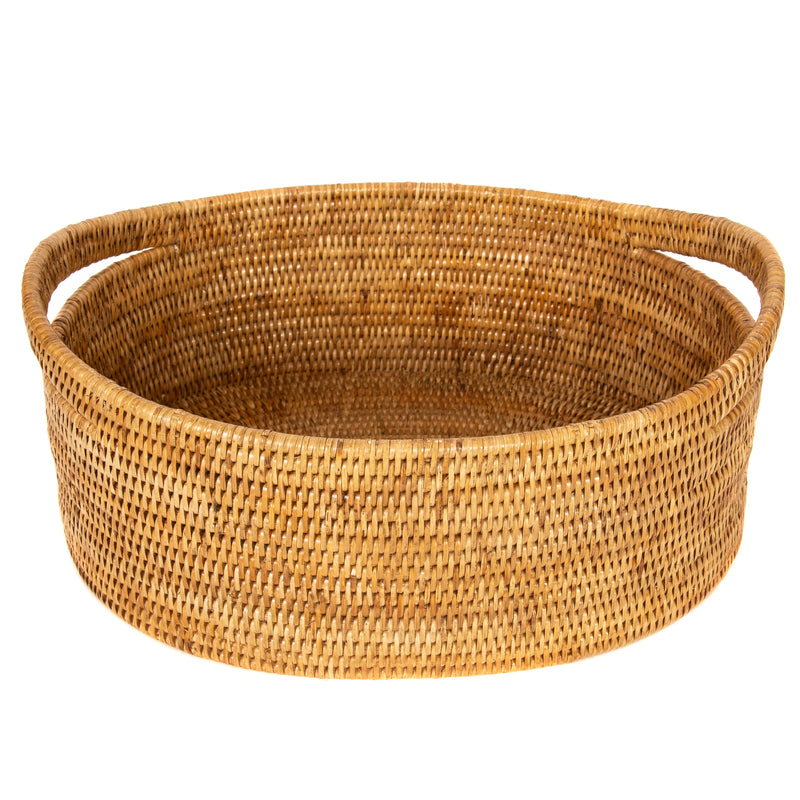 Oval Rattan Basket (Brown)