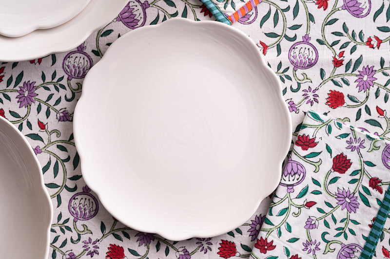 Scalloped Dinner Plate (Set of 4)